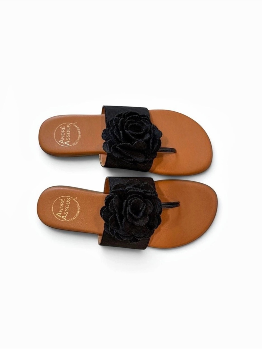 Anthropologie- Andre Assous NATE Featherweights Sandal Floral Thong Sandals - Picture 6 of 12